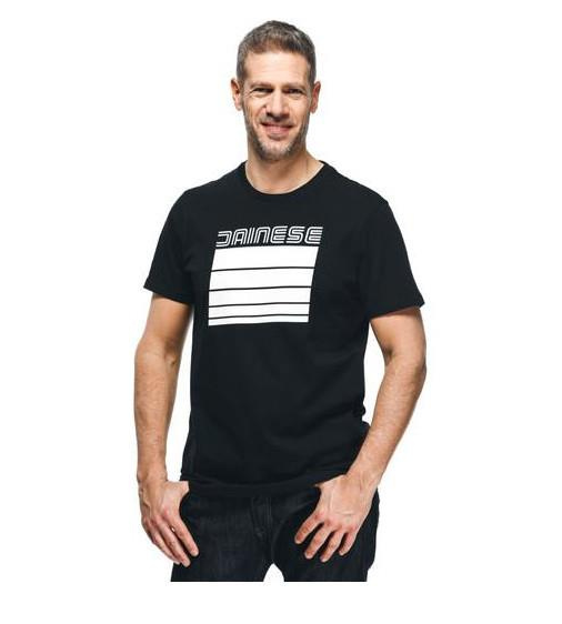 DAİNESE STRİPES SİYAH BEYAZ BİSİKLET YAKA KISA KOL TSHİRT 