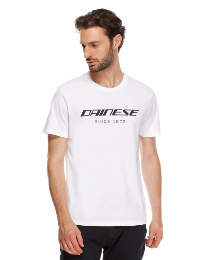 DAİNESE ESSENCE WORDMARK BEYAZ BİSİKLET YAKA KISA KOL TSHİRT