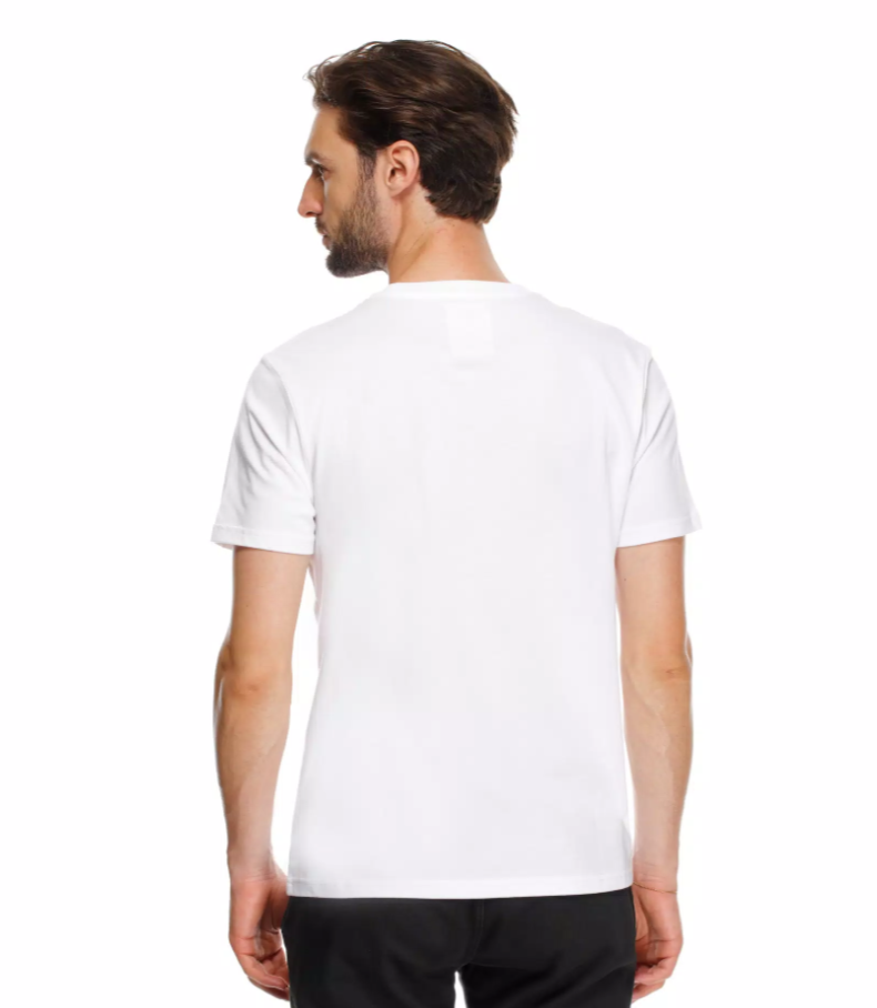 DAİNESE ESSENCE WORDMARK BEYAZ BİSİKLET YAKA KISA KOL TSHİRT