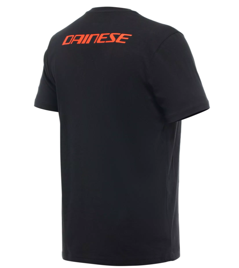 DAİNESE LOGO SİYAH BİSİKLET YAKA KISA KOL TSHİRT 