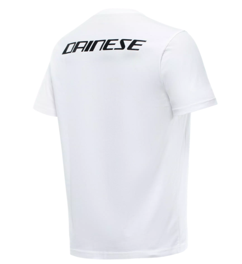 DAİNESE LOGO BEYAZ BİSİKLET YAKA KISA KOL TSHİRT