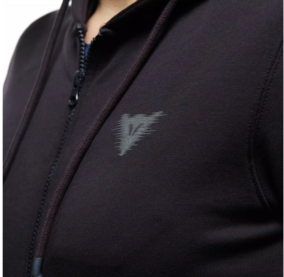 DAINESE ZIP KADIN KAPÜŞONLU HIRKA SİYAH
