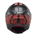 LS2 RAPID XTREET MAT SİYAH-KIRMIZI KASK 