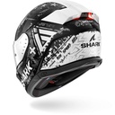 SHARK SKWAL İ3 HELLCAT BEYAZ SİYAH KAPALI KASK 