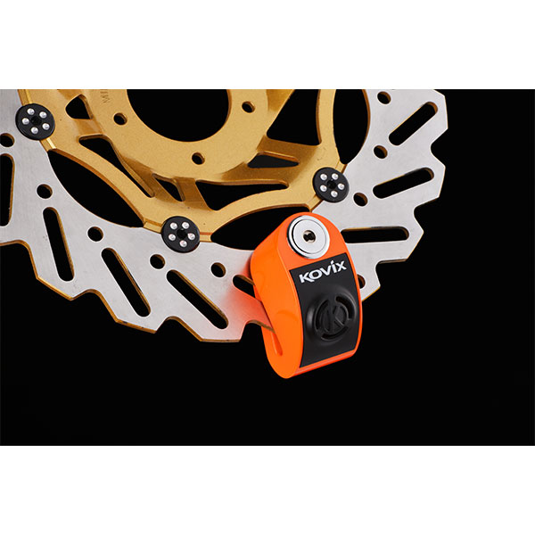 KOVIX KD6-FO ALARMLI DİSK KİLİT TURUNCU 