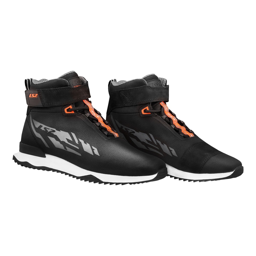 LS2 ACRUX BOT SİYAH-TURUNCU 
