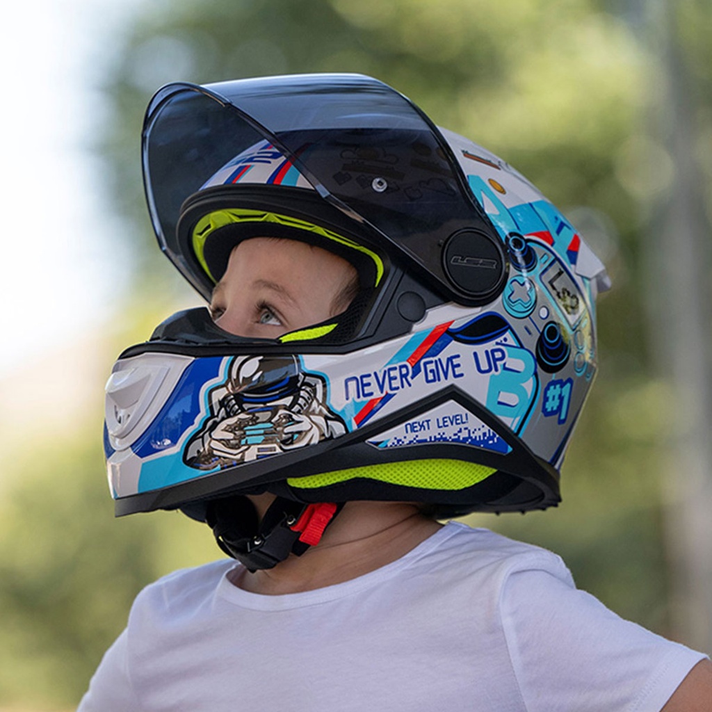 LS2 KID NEXT LEVEL BEYAZ ÇOCUK KASK 