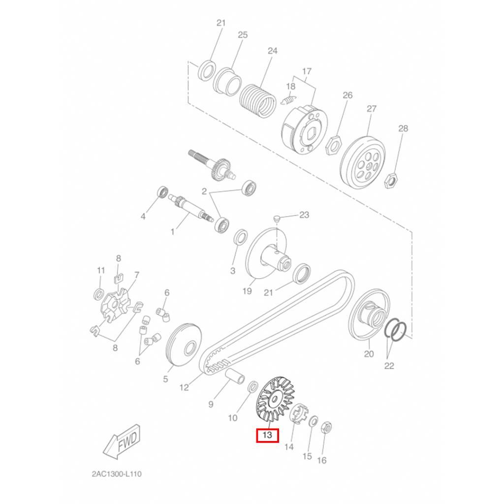 YAMAHA NEOS 4 50cc ÖN SABİT KASNAK