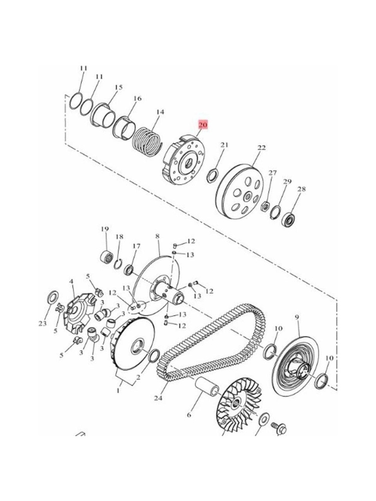 YAMAHA XMAX 250 300 DEBRİYAJ BALATASI 2018-2024