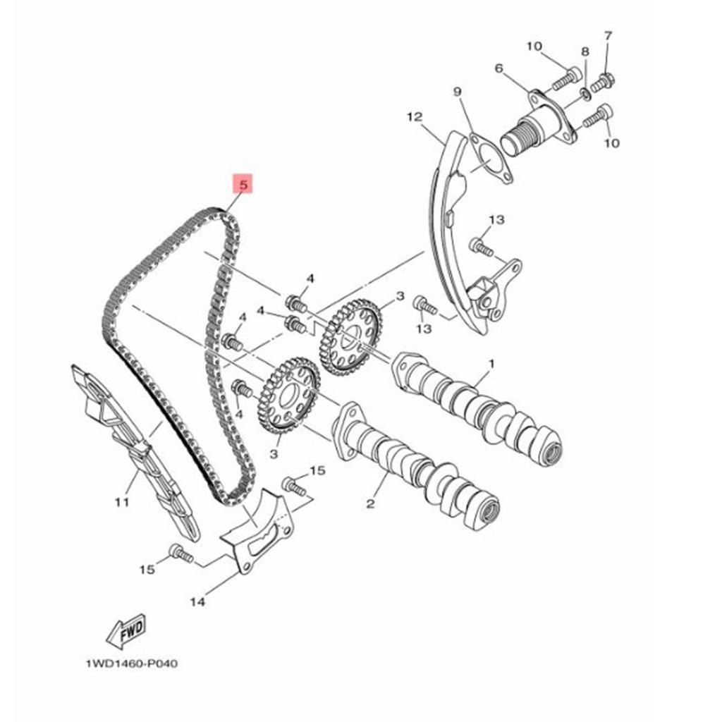 YAMAHA YZF R6 YZF R25 MT25 EKSANTRİK ZİNCİRİ