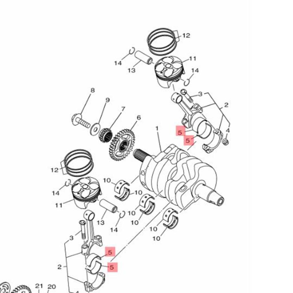 YAMAHA YZF R25 MT25 KOL YATAK MAVİ 2015-2024 