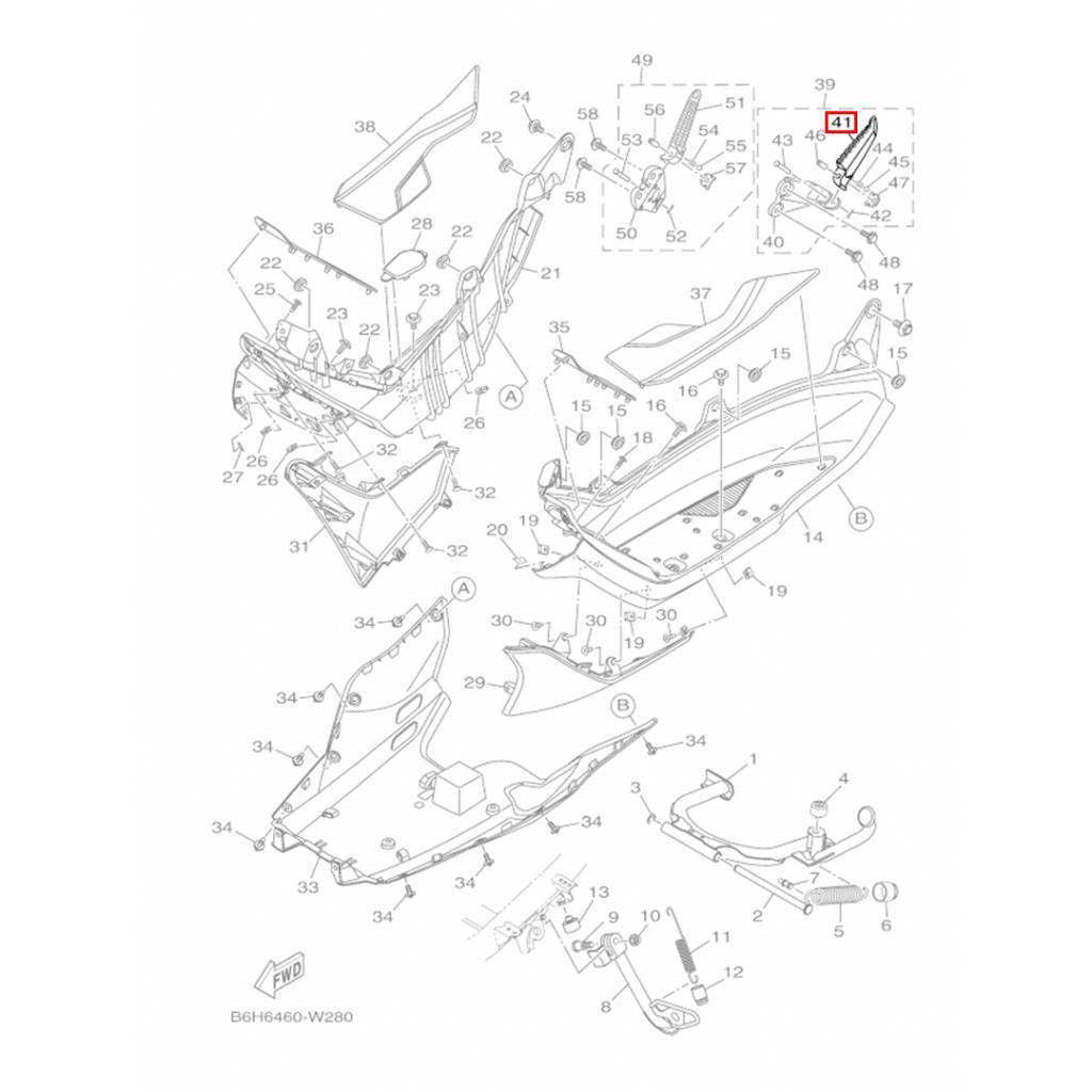NMAX 125 155 ARKA SOL BASAMAK 2015-2025