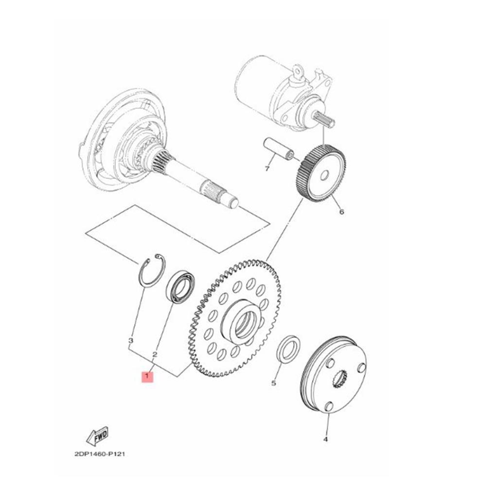 YAMAHA NMAX 125 155 MARŞ DİŞLİSİ 2015-2020