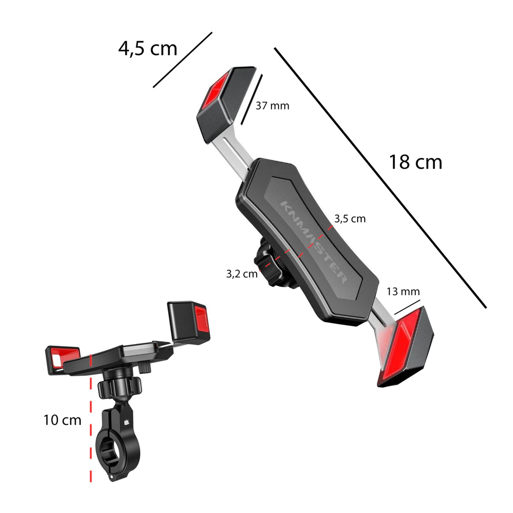 KNMASTER TT200 GİDON VE AYNA BAĞLANTILI TELEFON TUTUCU - Resim 3