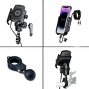 KNMASTER TT-600WU KABLOSUZ USB&#39;Lİ GİDON VE AYNA BAĞLANTILI TELEFON TUTUCU - Resim 3