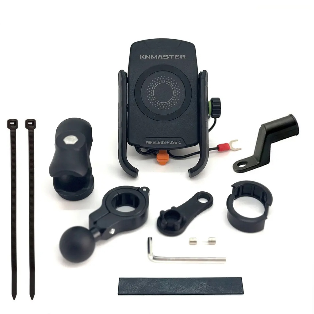 KNMASTER TT-600WU KABLOSUZ USB&#39;Lİ GİDON VE AYNA BAĞLANTILI TELEFON TUTUCU - Resim 4