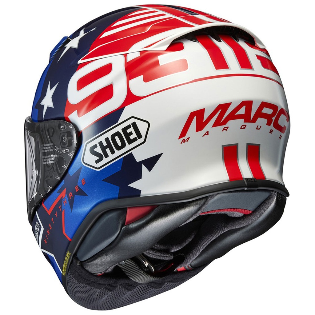 SHOEI NXR 2 MARQUEZ AMERICAN SPIRIT TC-10 KAPALI KASK - Resim 2