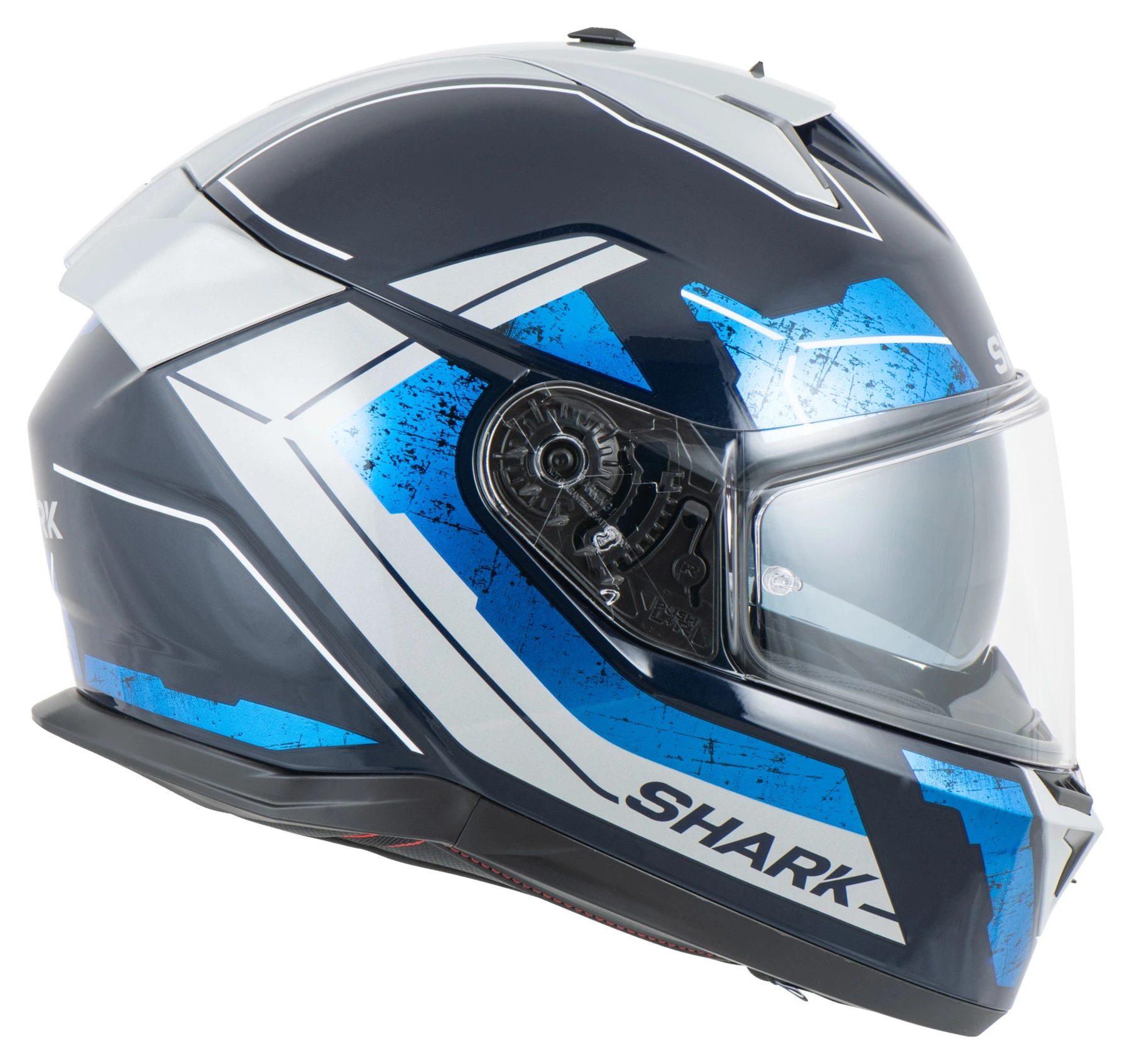 SHARK SKWAL İ3 RHAD MAVİ GRİ KAPALI KASK - Resim 2