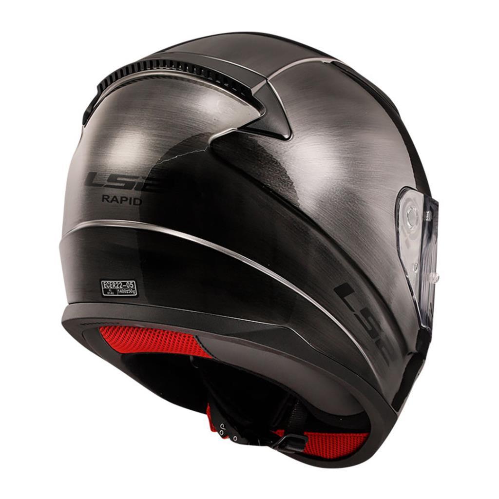 LS2 RAPID JEANS TITANYUM KAPALI KASK - Resim 4