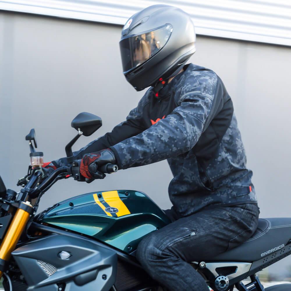 DAİNESE İGNİTE AİR CAMO GRAY BLACK FLUO RED YAZLIK MONT - Resim 4