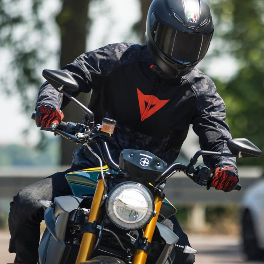 DAİNESE İGNİTE AİR CAMO GRAY BLACK FLUO RED YAZLIK MONT - Resim 5