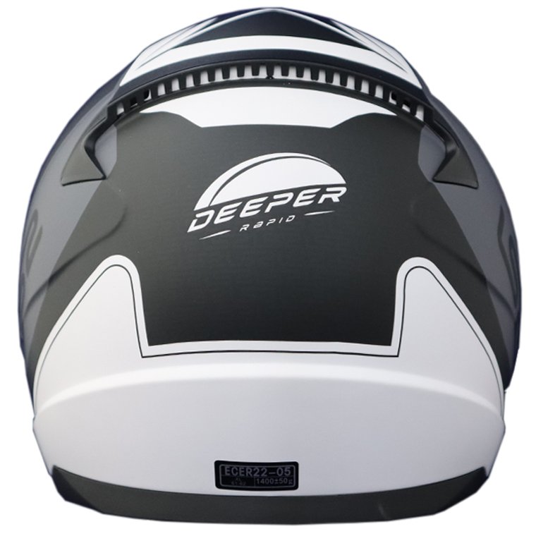 LS2 RAPID DEEPER SİYAH-GRİ KAPALI KASK - Resim 2