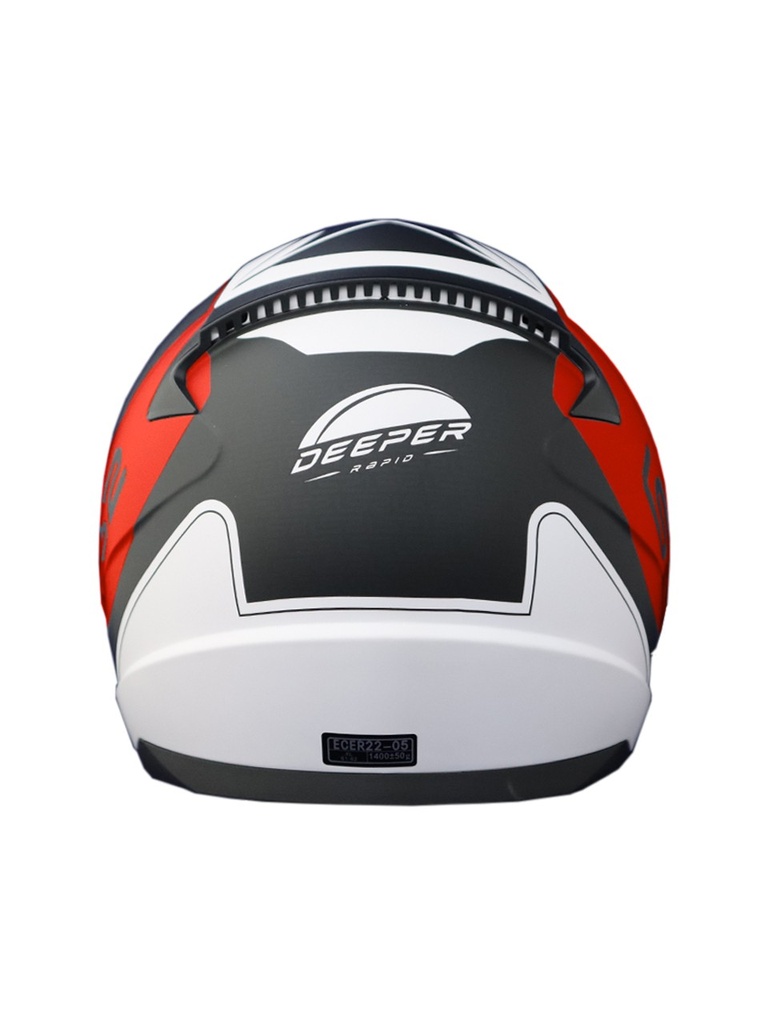 LS2 RAPID DEEPER KIRMIZI-SİYAH KAPALI KASK - Resim 2