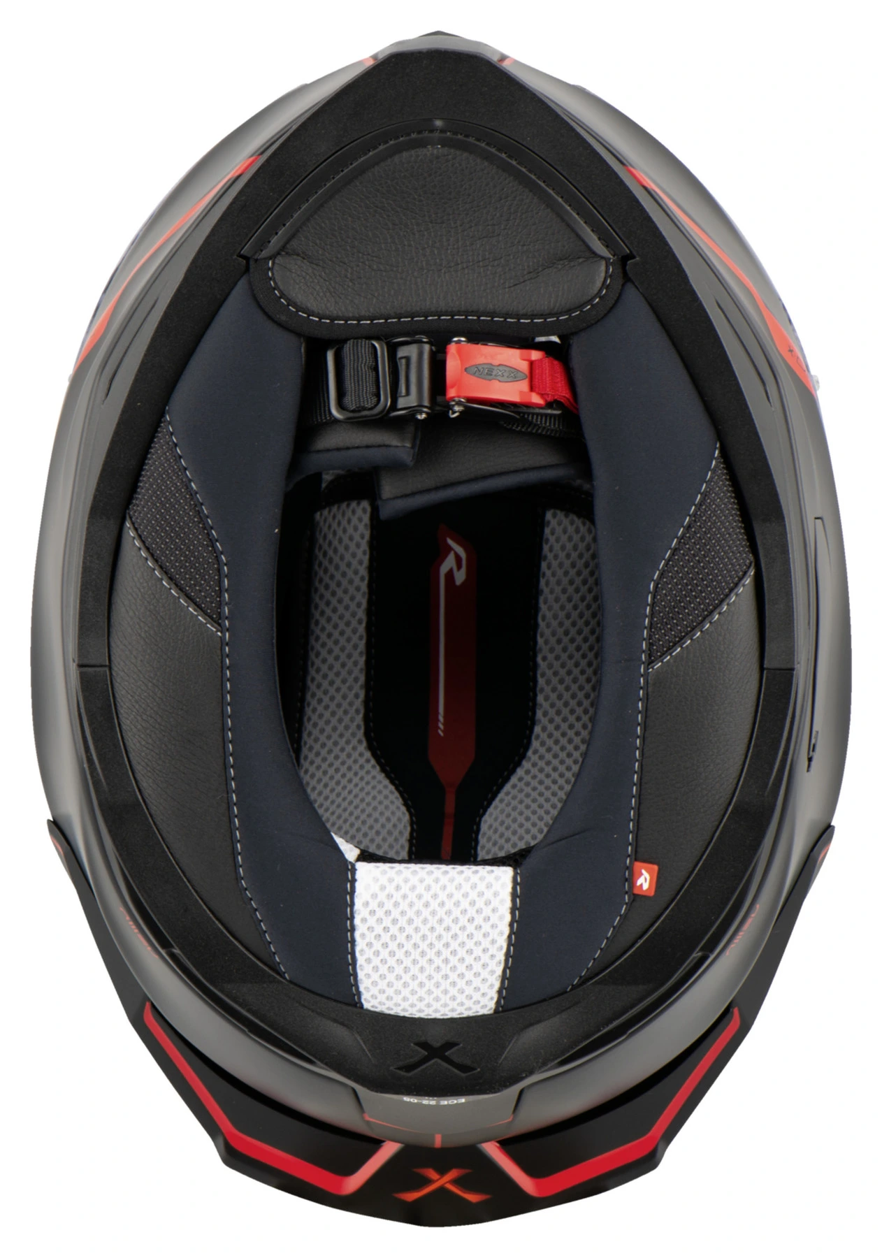 NEXX SX.100R SHORTCUT MAT SİYAH KIRMIZI KAPALI KASK - Resim 5