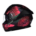 LS2 STREAM 2 JUNGLE MAT SİYAH-MAVİ-PEMBE KAPALI KASK - Resim 2