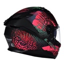 LS2 STREAM 2 JUNGLE MAT SİYAH-MAVİ-PEMBE KAPALI KASK - Resim 4