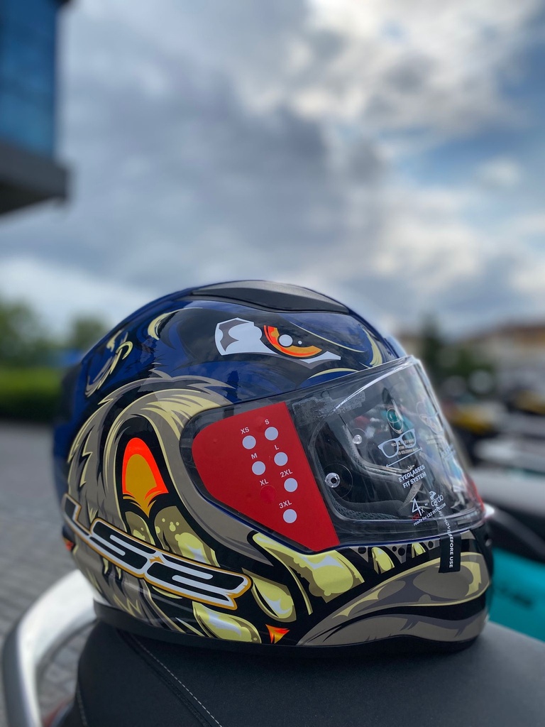 LS2 RAPID 2 SPOX MAVİ-GRİ KAPALI KASK - Resim 5