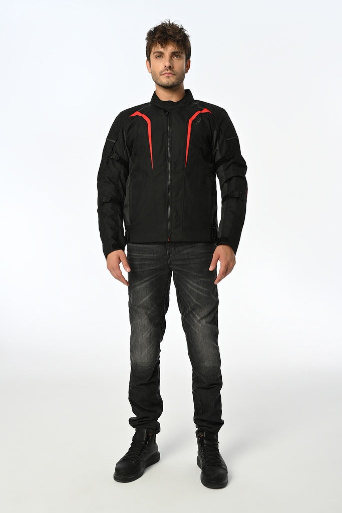 LS2 SEPANG SİYAH-GRİ-KIRMIZI MEVSİMLİK MONT - Resim 3