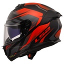 LS2 STREAM 2 FURY MAT SİYAH-GRİ-KIRMIZI KASK - Resim 2