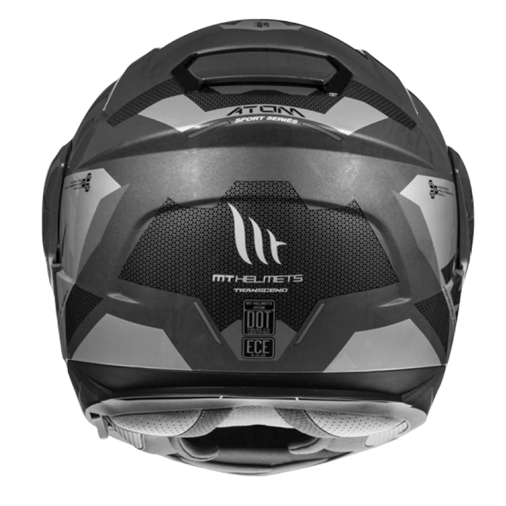 MT ATOM MAT GRİ GÜNEŞ VİZÖRLÜ ÇENE AÇILIR KASK - Resim 3