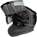 MT ATOM SİYAH GÜNEŞ VİZÖRLÜ ÇENE AÇILIR KASK - Resim 5