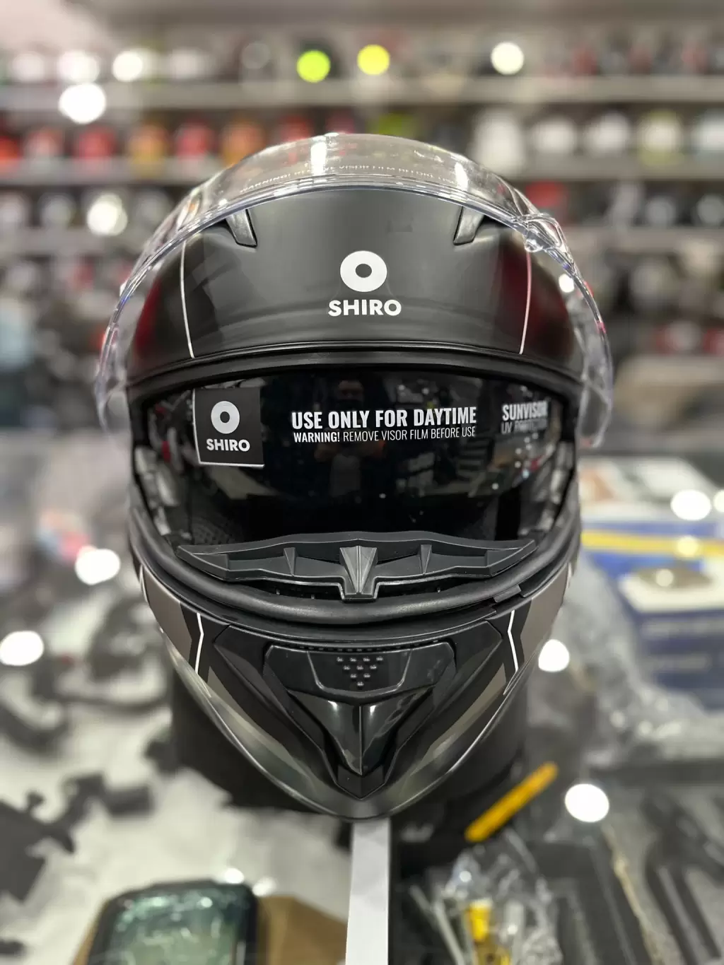 SHIRO SH-508 TRITON ÇENE AÇILIR KASK - Resim 4