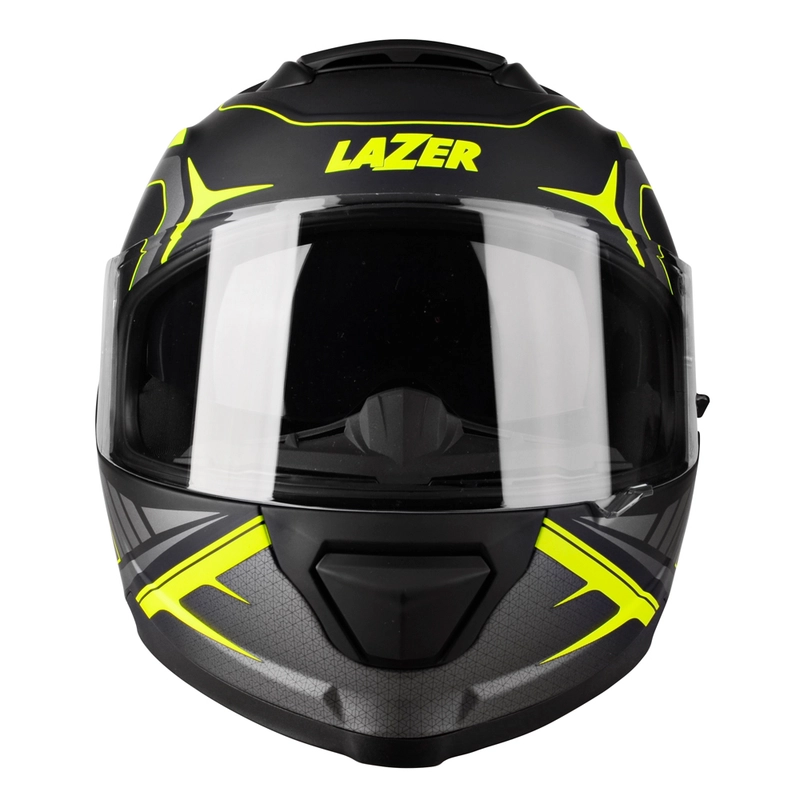 LAZER RAFALE HEXA GRİ NEON GÜNEŞ VİZÖRLÜ KAPALI KASK - Resim 3