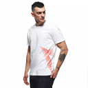 DAİNESE BİG LOGO BEYAZ BİSİKLET YAKA KISA KOL TSHİRT - Resim 4