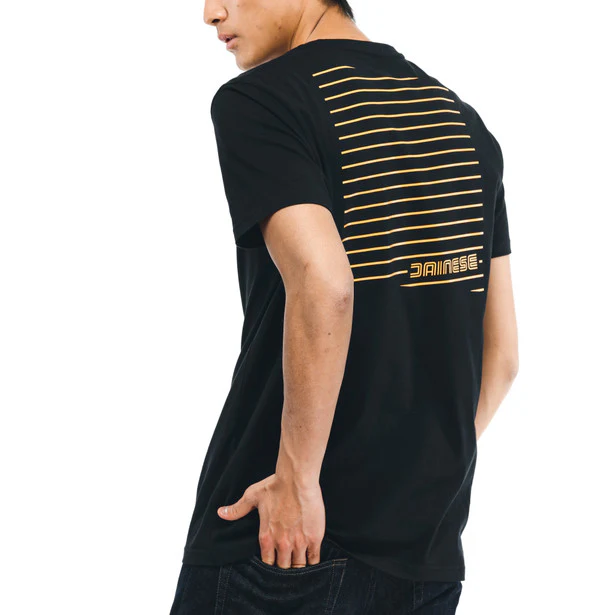 DAİNESE HATCH SİYAH BİSİKLET YAKA KISA KOL TSHİRT - Resim 4