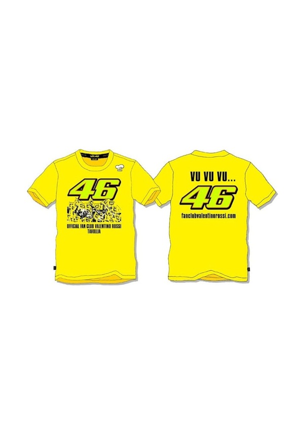 VR46 OFFİCİAL FAN CLUB KISA KOL TSHİRT SARI