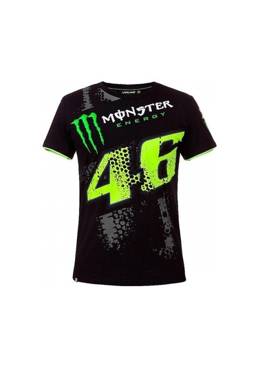 VR46 MONSTER SİYAH KISA KOL TSHİRT 