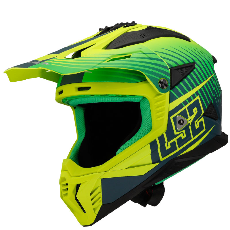 LS2 FAST 2 DUCK YEŞİL-NEON SARI KASK 