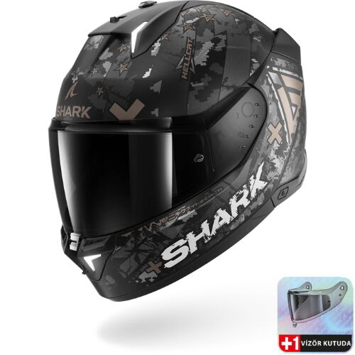 SHARK SKWAL İ3 HELLCAT MAT KAPALI KASK