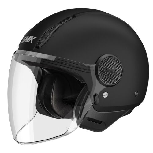 SMK LAMINAR BLANK MAT SİYAH AÇIK KASK