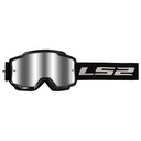 LS2 CHARGER GOGGLES MOTOKROS GÖZLÜK IRIDIUM CAMLI SİYAH 
