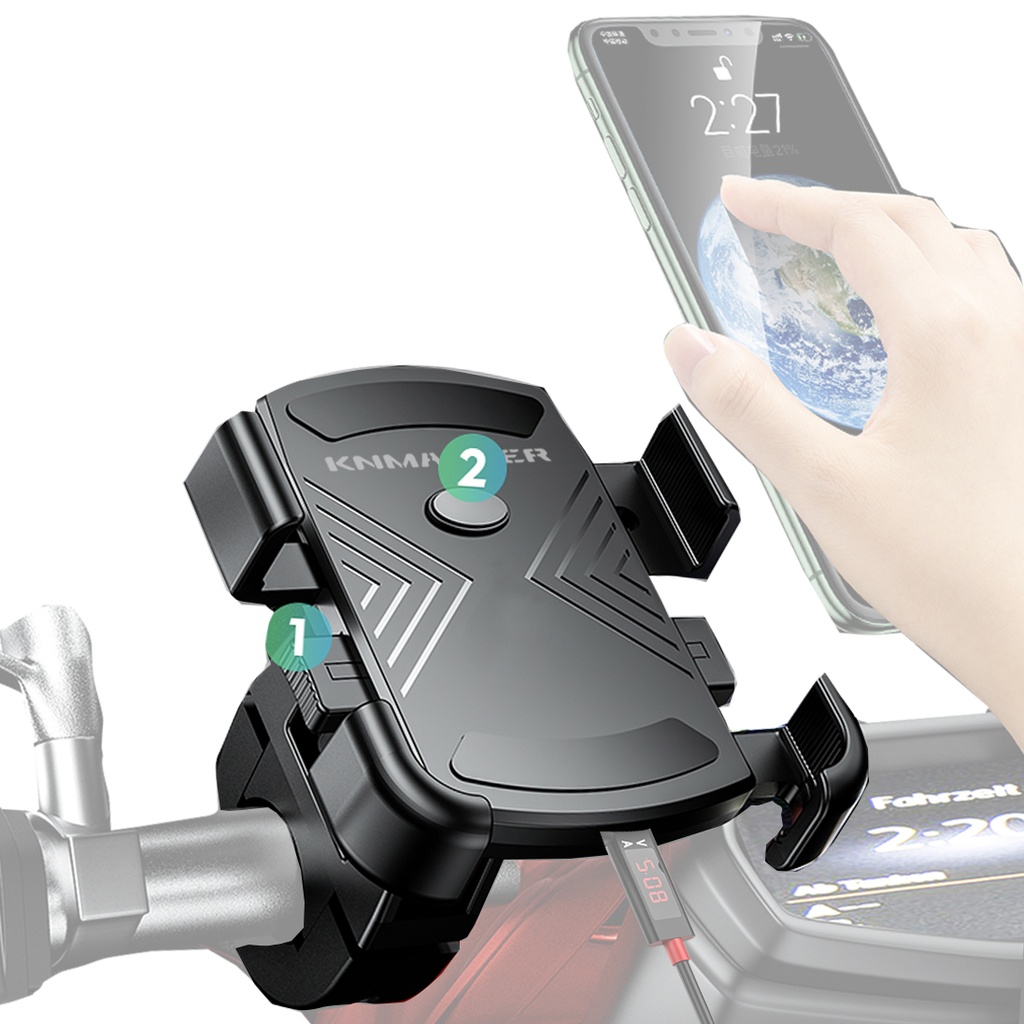 KNMASTER TT-600U GİDON VE AYNA BAĞLANTILI USB&TELEFON TUTUCU