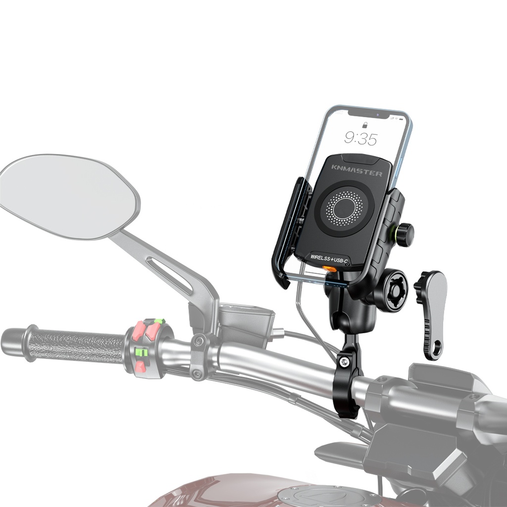 KNMASTER TT-600WU KABLOSUZ USB GİDON VE AYNA BAĞLANTILI TELEFON TUTUCU