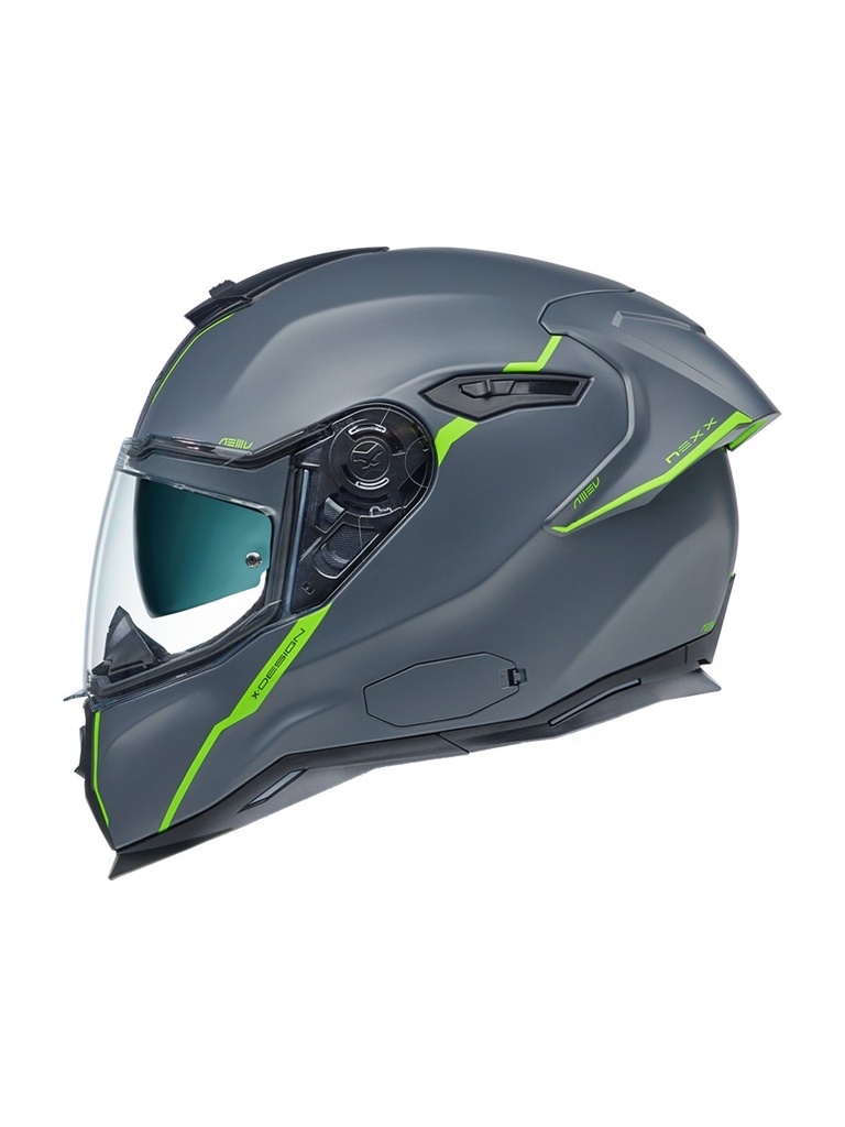 NEXX SX.100R SHORTCUT MAT GRİ NEON KAPALI KASK