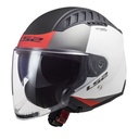 LS2 COPTER 2 URBANE MAT BEYAZ-KIRMIZI AÇIK KASK