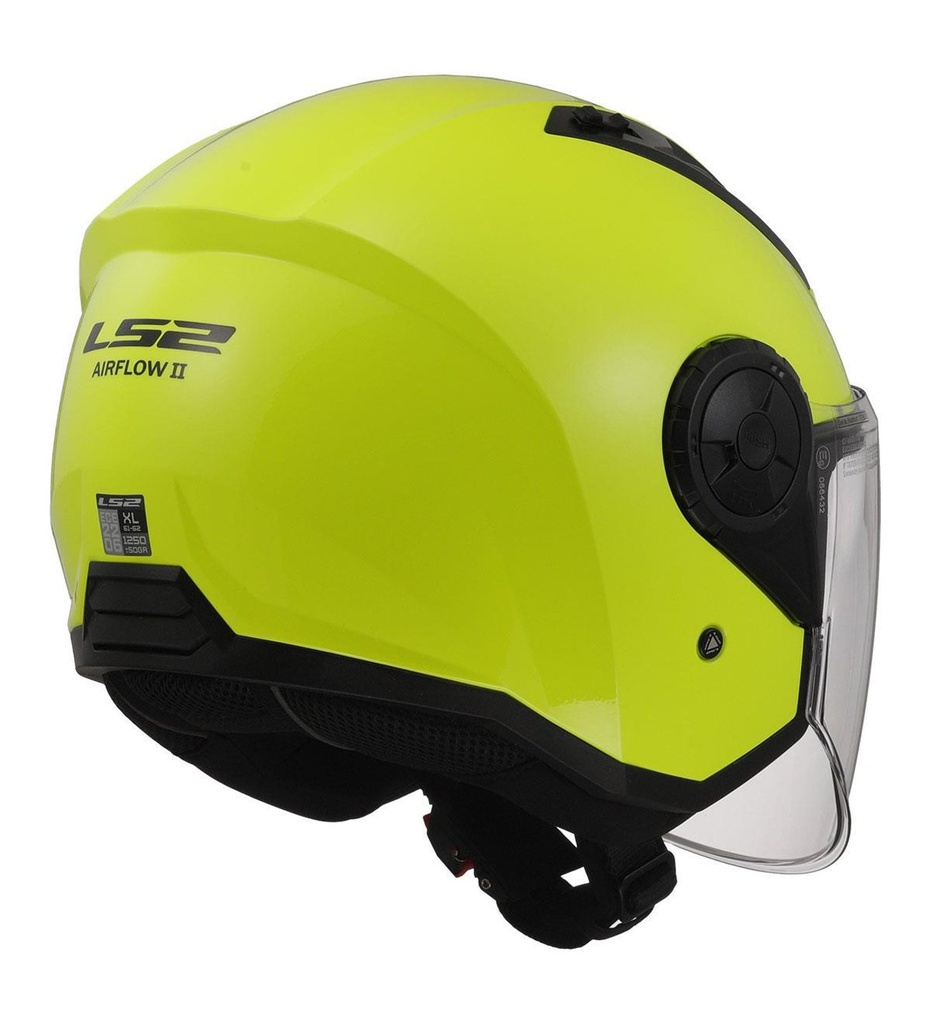 LS2 AIRFLOW NEON YEŞİL AÇIK KASK